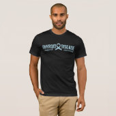 support Thyroid Disease awareness ribbon T-shirt (Voorkant volledig)