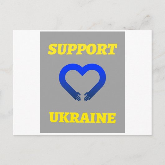 SUPPORT UKRAINE BRIEFKAART (Voorkant)