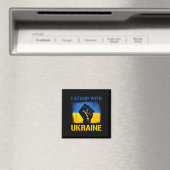 Support Ukraine Flag I Stand With Ukraine Magneet (Insitu (Vaatwasser))