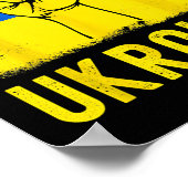 Support Ukraine Flag I Stand With Ukraine  Poster (Hoek)