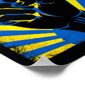 Support Ukraine Hand Fist Ukraine Resist Protest U Poster (Hoek)