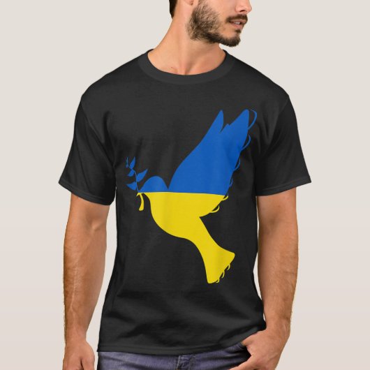 Support Ukraine I Stand With Ukraine Flag T-shirt (Voorkant)