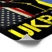 Support Ukraine I Stand With Ukraine Ukrainian Fla Poster (Hoek)