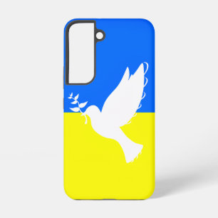 Support Ukraine Samsung Galaxy Case Peace Dove Hoesje