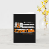 Support Unit Flag Bloedkanker Leukemie Bewustzijn Kaart (Gele Bloem)