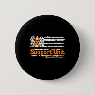Support Unit Flag Bloedkanker Leukemie Bewustzijn Ronde Button 5,7 Cm