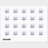 Support voor algemeen kankerbewustzijn ronde sticker (Vel)
