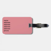 Support voor borstkanker bagagelabel (Achterkant horizontaal)