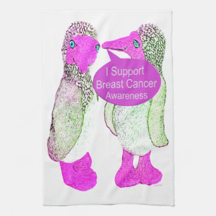 Support voor borstkanker theedoek