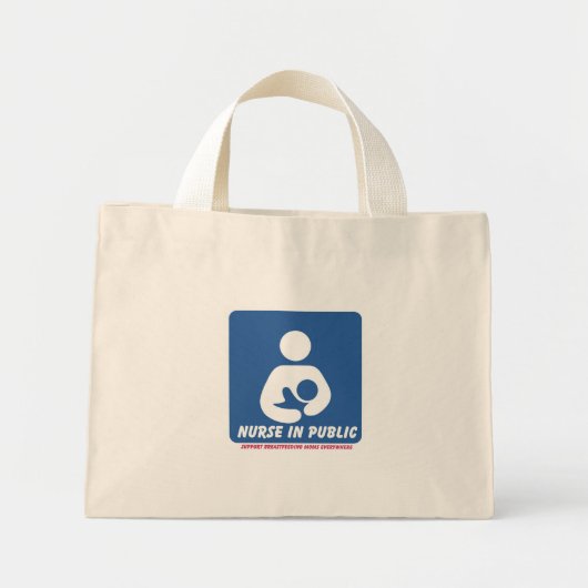 Support voor borstvoeding mini tote bag (Voorkant)