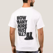 Support voor Cindy Sheehan T-shirt (Achterkant)