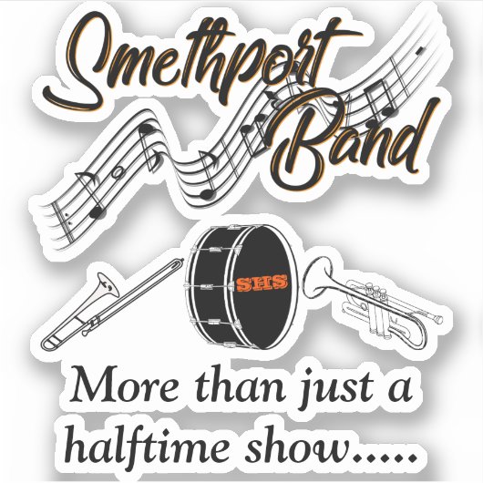 Support voor de metapoort-marchingband sticker (Voorkant)