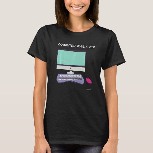 Support voor de wizard Computertechnologie-whisker T-shirt (Voorkant)