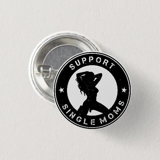 Support voor één mam ronde button 3,2 cm (Voorkant /achterkant)