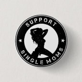 Support voor één mam ronde button 3,2 cm (Voorkant)