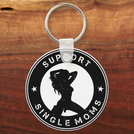 Support voor één mam sleutelhanger (Achterkant)