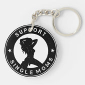 Support voor één mam sleutelhanger (Achterkant)