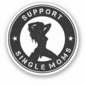 Support voor één mam sticker (Voorkant)