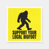 Support voor je lokale Bigfoot Funny Bigfoot Lover Servet (Voorkant)