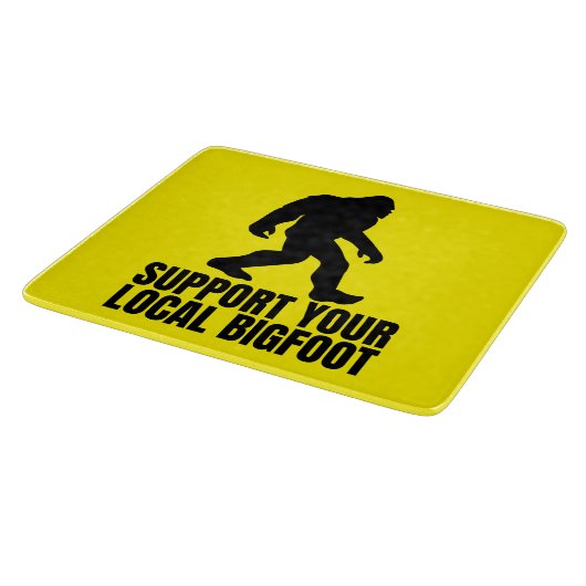 Support voor je lokale Bigfoot Funny Bigfoot Lover Snijplank (Hoek)