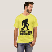 Support voor je lokale Bigfoot Funny Bigfoot Lover T-shirt (Voorkant volledig)