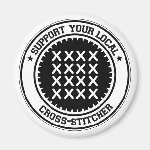 Support voor je lokale kruisstitcher magneet