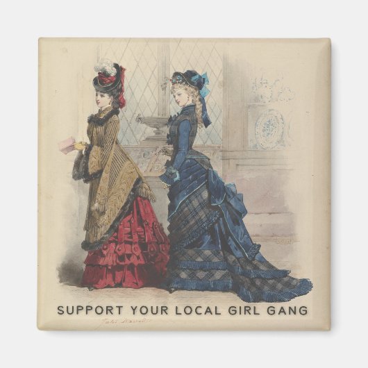 Support voor je lokale meisjesgang magneet (Voorkant)