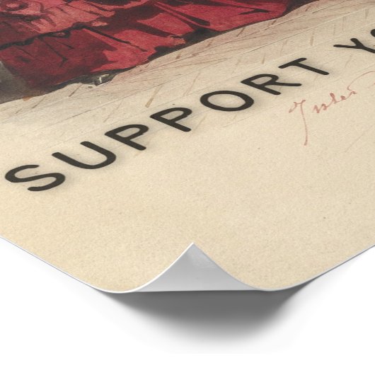 Support voor je lokale meisjesgang poster (Hoek)