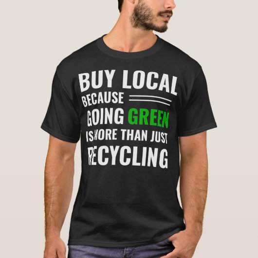 Support voor lokale bedrijven die T-shirt recyclen (Voorkant)