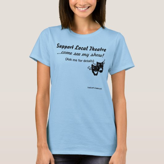 Support voor lokale theater t-shirt (Voorkant)
