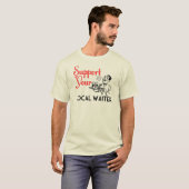 Support voor lokale wachtwoorden t-shirt (Voorkant volledig)
