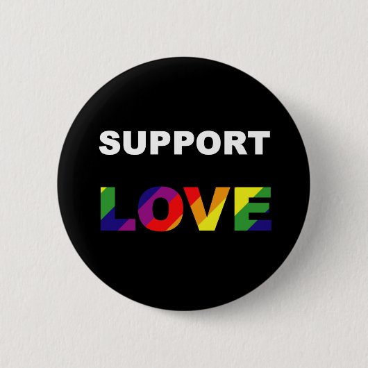 Support voor Love-Logo Ronde Button 5,7 Cm (Voorkant)