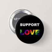 Support voor Love-Logo Ronde Button 5,7 Cm (Voorkant /achterkant)