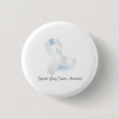 Support voor Lung Cancer Awareness - Ronde Button (Voorkant)