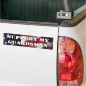 Support voor mijn bewakers bumpersticker (Op Truck)