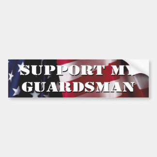Support voor mijn bewakers bumpersticker