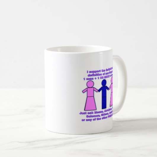 Support voor mok van polygamie (Voorkant rechts)