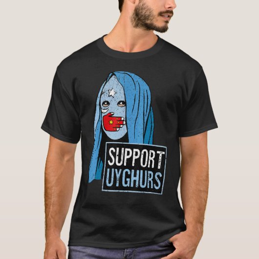 support voor Oeigoeren T-shirt (Voorkant)