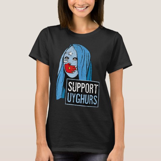  support voor Oeigoeren T-shirt (Voorkant)