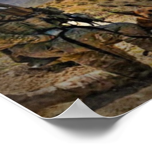 Support voor onze Amerikaanse veteranen Poster (Hoek)