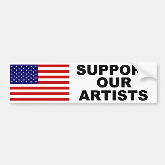 Support voor onze artistieke Bumpersticker (Voorkant)