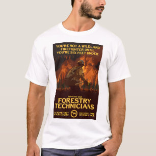 Support voor onze bosbouwtechnici t-shirt