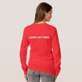 Support voor onze troepen - wit t-shirt (Achterkant volledig)