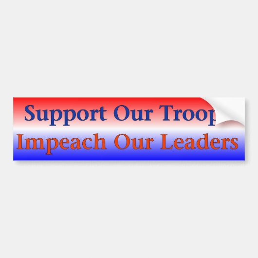 Support voor peach-sticker bumpersticker (Voorkant)