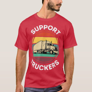 Support voor truckers, support voor vrachtwagencha t-shirt