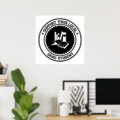 Support voor uw lokale Afstudeerder Poster (Thuiskantoor)