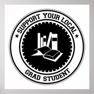Support voor uw lokale Afstudeerder Poster