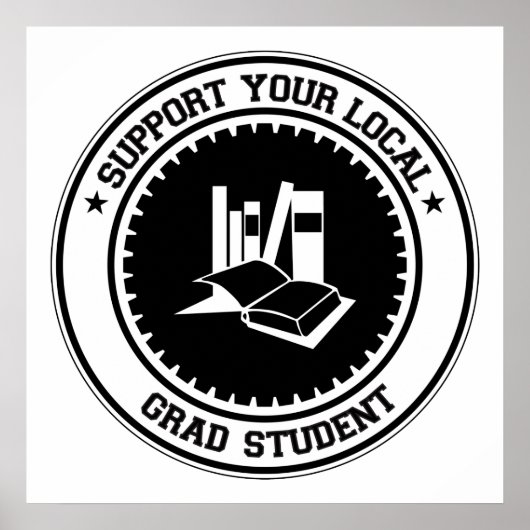Support voor uw lokale Afstudeerder Poster (Voorkant)