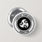 Support voor uw lokale animatiefase ronde button 5,7 cm (Voorkant /achterkant)