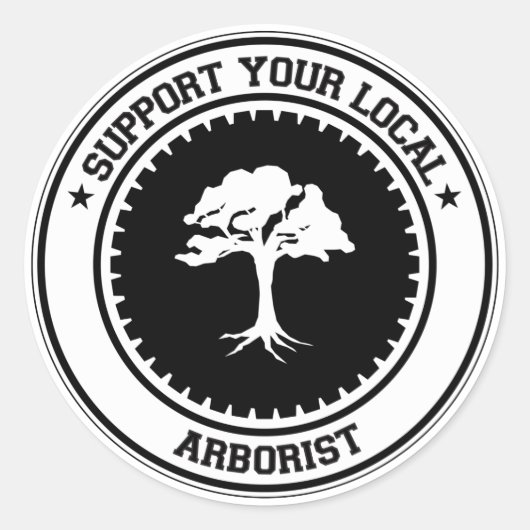 Support voor uw lokale artiborist ronde sticker (Voorkant)